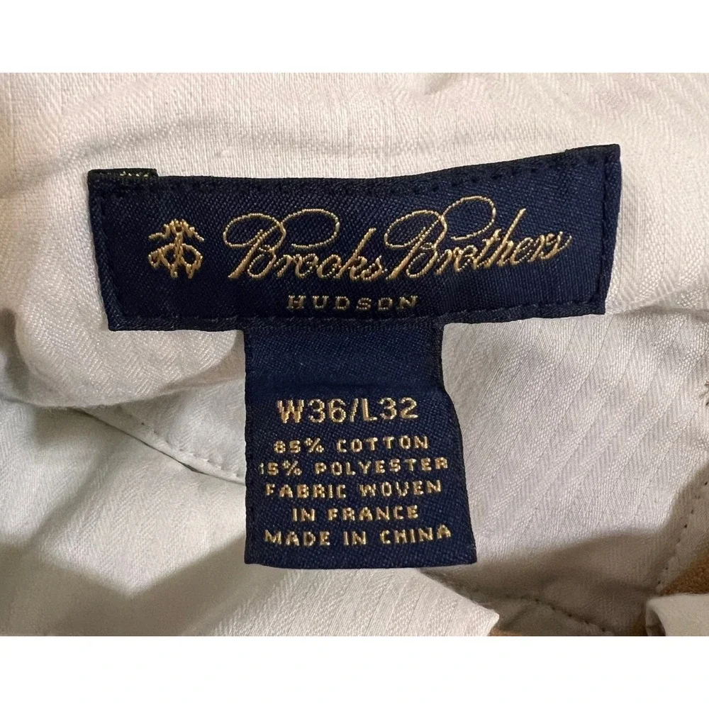 Brooks Brothers Hudson Corduroy Pants Mens 36x32 Brown Wide Wale‎ Cotton Blend